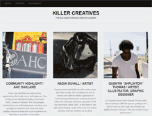 Tablet Screenshot of killercreatives.com